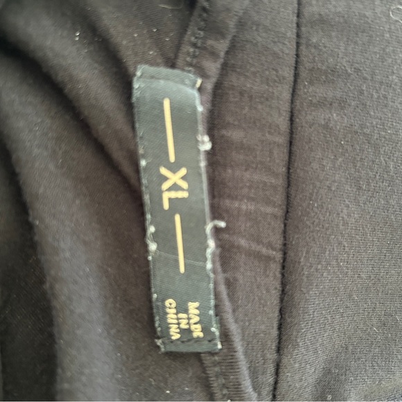 Chic Black Jumpsuit with Blouson Top Long Sleeves and Wide-Leg Pants size XL - Picture 13 of 15